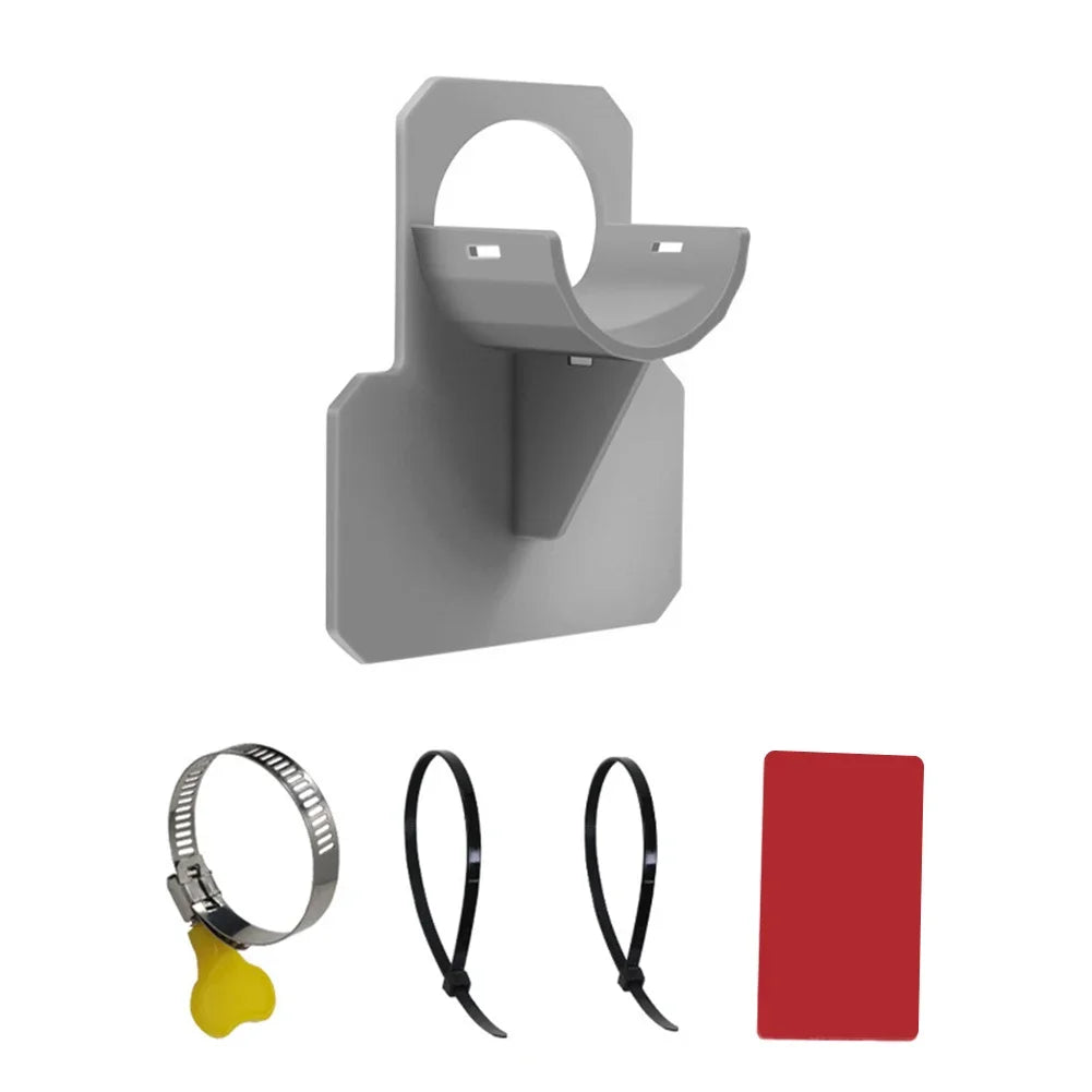 Swimming Pool Hose Support Bracket Set (1-2 Pieces) - Universal Pipe Holder for Intex Above Ground Pools with Tie Clamp Mount - Compatible with 30-38mm Hose Outlets