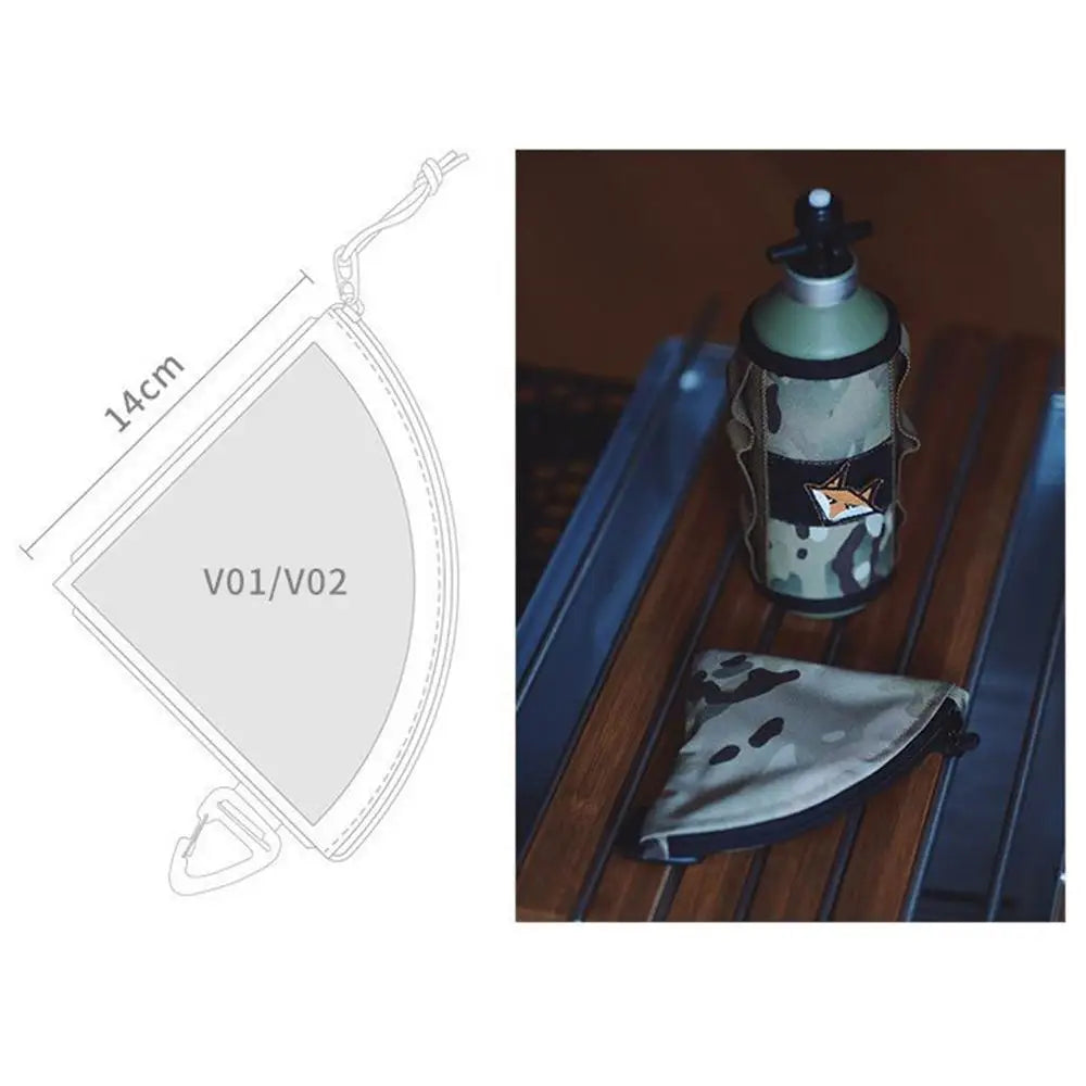 Waterproof Coffee Filter Storage Pouch - Dustproof Reusable Bag for Home, Camping & Hiking