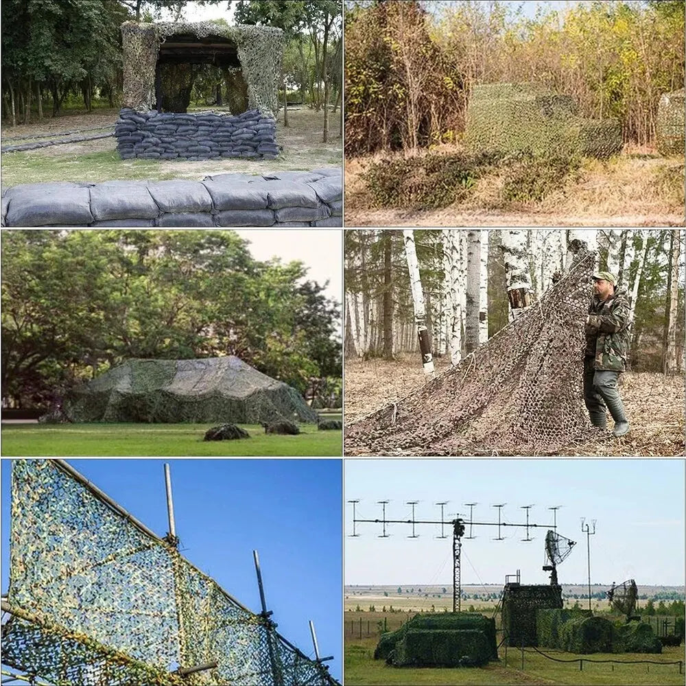 Camouflage Netting Outdoor Camping Sunshade Mesh Camo Net for Hunting Shooting Car Covers Military Party Sun Shelter