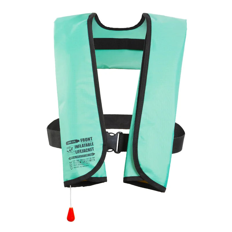Adult Auto-Inflatable Life Jacket - Manual PFD 150N for Water Sports, Fishing & Rafting
