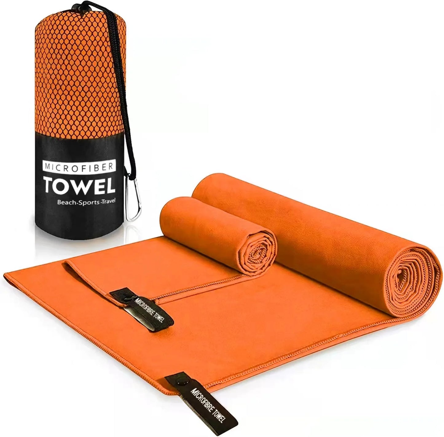 Ultralight Microfiber Sports Towel - Quick Dry Portable Beach Towel with Pocket for Swimming, Pool, Gym, Fitness & Yoga