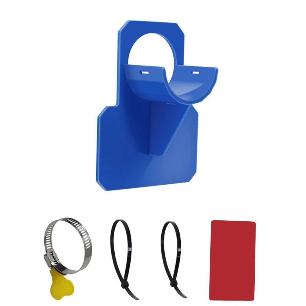 Swimming Pool Hose Support Bracket Set (1-2 Pieces) - Universal Pipe Holder for Intex Above Ground Pools with Tie Clamp Mount - Compatible with 30-38mm Hose Outlets
