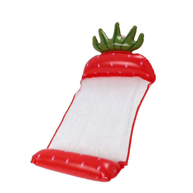 Inflatable PVC Water Hammock - Foldable Floating Pool Lounger Chair & Air Mattress for Beach & Water Sports