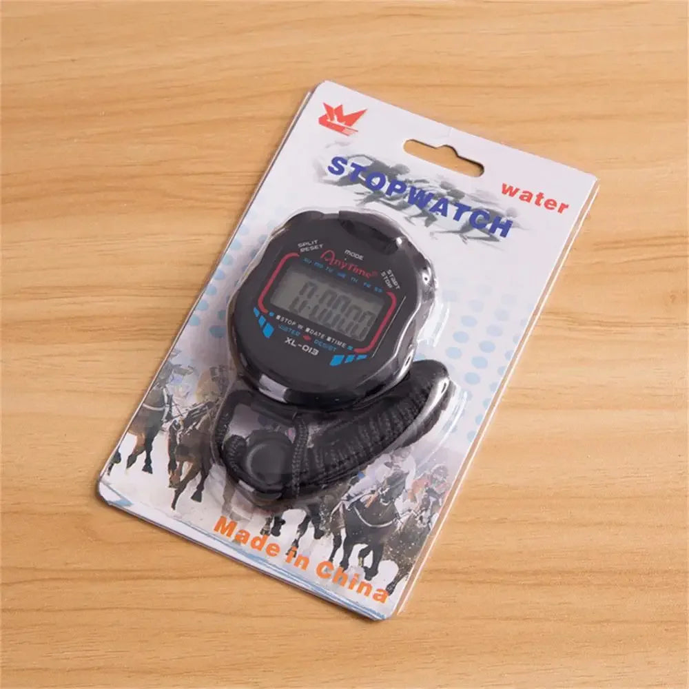 Professional Waterproof Digital LCD Sports Stopwatch Timer with Lanyard
