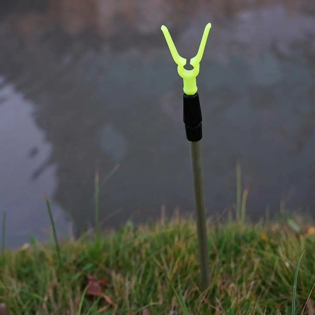 Telescopic Fishing Rod Holder - Adjustable 50-80cm Extending Bankstick Stand with Rod Rest Bracket for Fishing Accessories