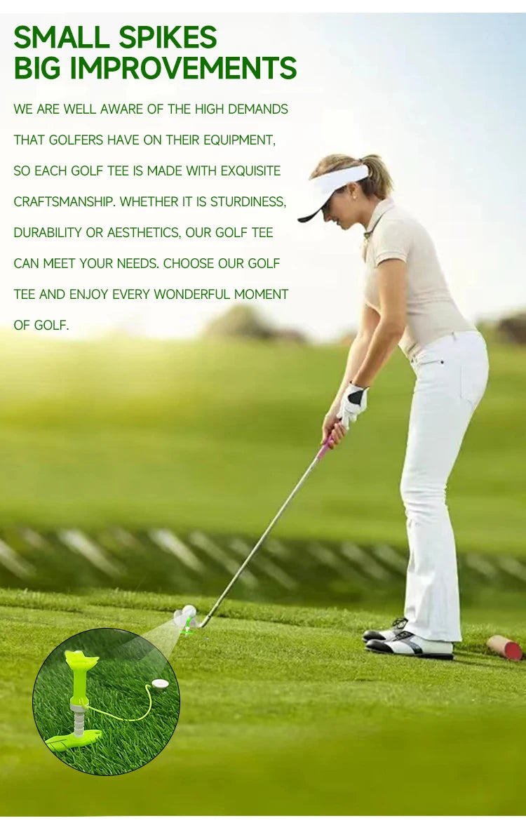 Magnetic Golf Tee Set - Adjustable Height Mother-Child Design | 1-4 Pieces Available | Multifunctional Guide Tees in 4 Color Options