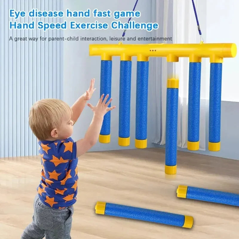 Pro Reaction Training Sticks - Athletic Performance Game for Kids & Adults - Hand-Eye Coordination Sports Trainer - Educational Parent-Child Interactive Challenge