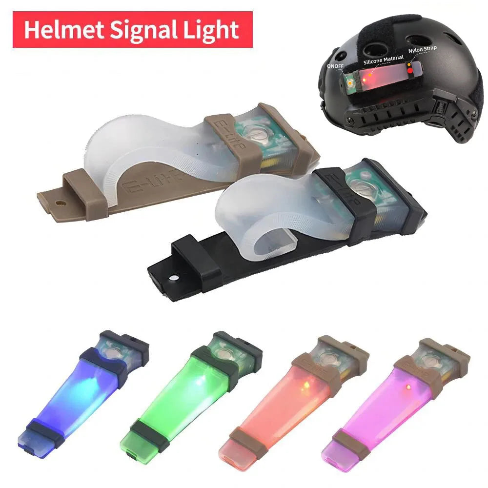 BOOIU Tactical Safety Helmet Light - Waterproof IR Strobe Signal Lamp for Outdoor Survival, Hiking & Cycling