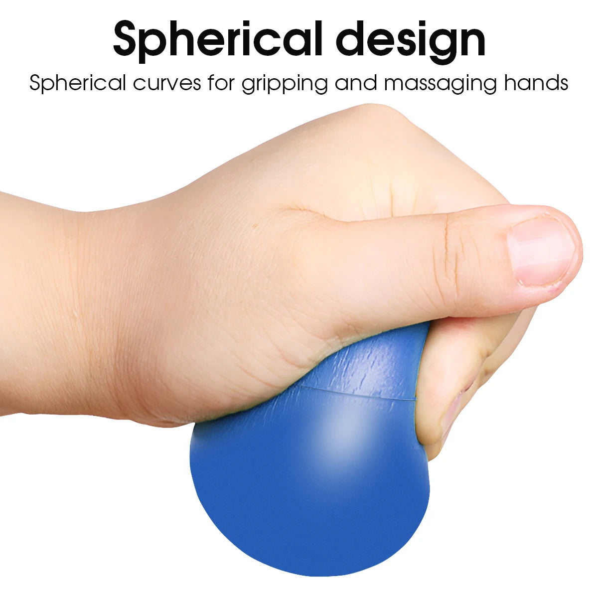 7cm High Elasticity Finger Strengthening Grasping Massager Exerciser Ball