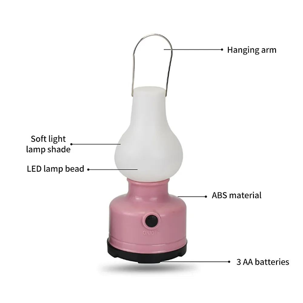 Waterproof Outdoor Tent Lamp - 2 Mode Portable Camping Light for Hiking, Climbing & Yard Use