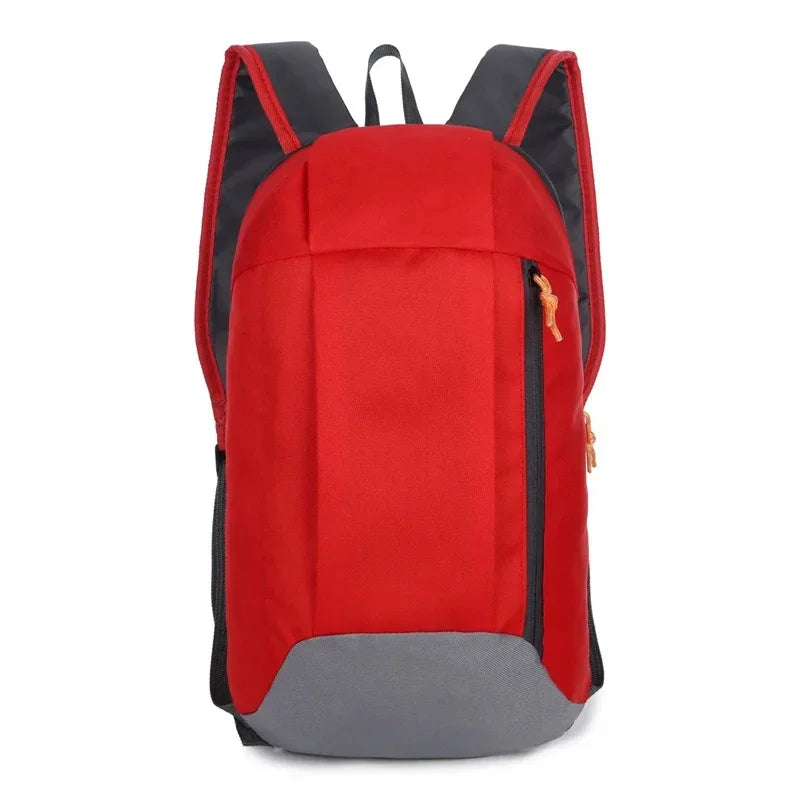 Pink Waterproof Nylon Sport Backpack - Small Gym Duffel Bag for Women Men Kids - Outdoor Fitness Travel Luggage