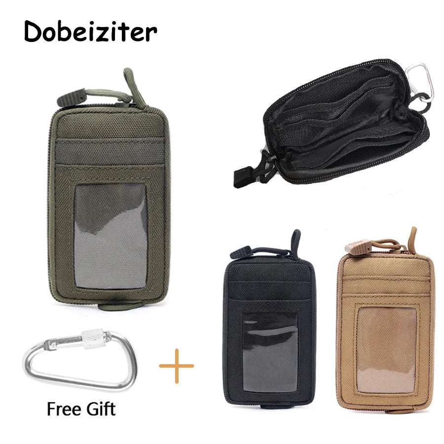 Tactical Waterproof EDC Pouch - Multi-Purpose Waist Bag with Card Slots, Zippers & Travel Kit Features