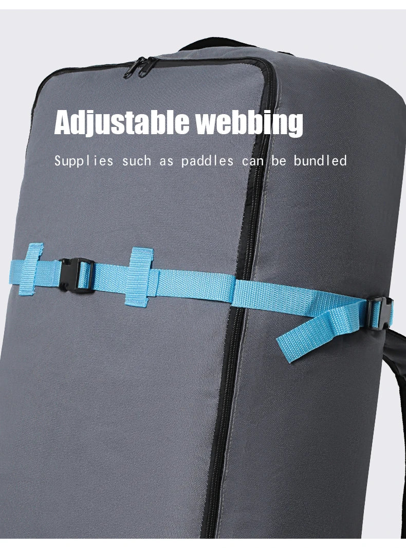 Multi-Purpose Outdoor Adventure Kit - Large Capacity Mountaineering Backpack with Shoulder Strap, Tent Accessories, Cosmetics Organizer, Inflatable Surfboard, SUP Paddle Board Bag