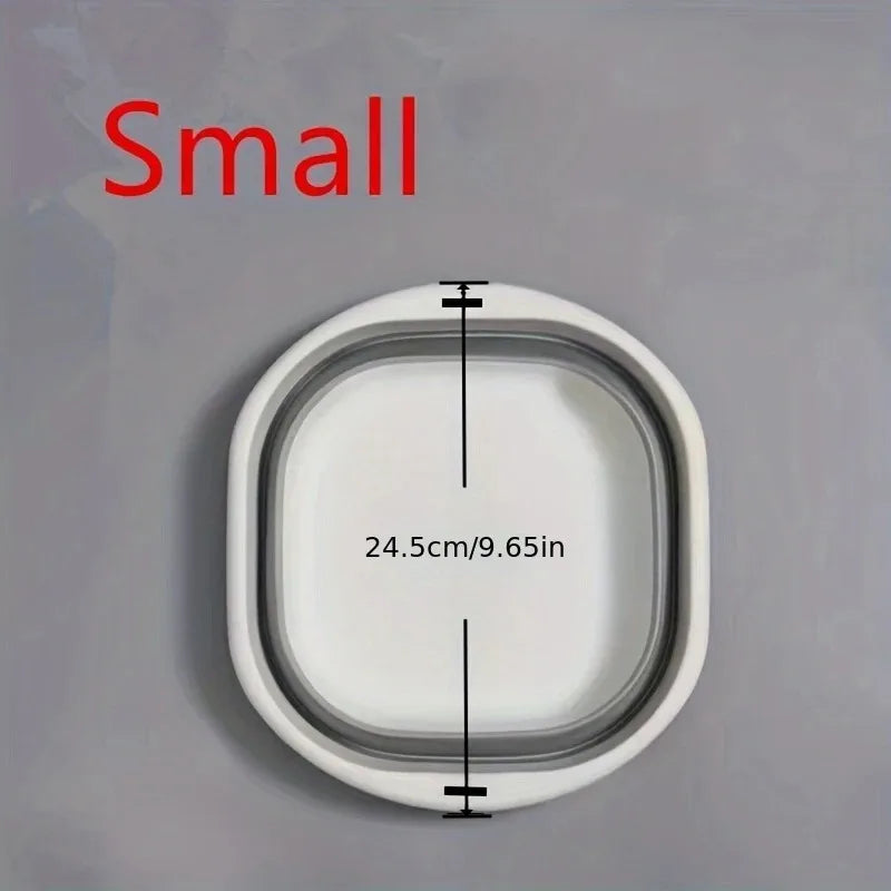 Space-Saving Collapsible Storage Baskets - 3 Pack Multi-Purpose Wash Tubs for Laundry, Camping, Fruits & Home Organization