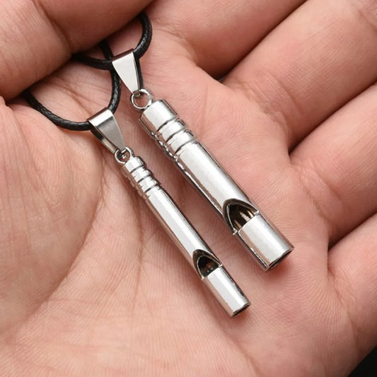 Emergency Survival Whistle - Loud Titanium Portable EDC Keychain for Outdoor Hiking Camping