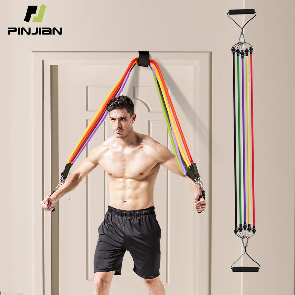 Premium Resistance Bands Set for Bodybuilding and Muscle Training