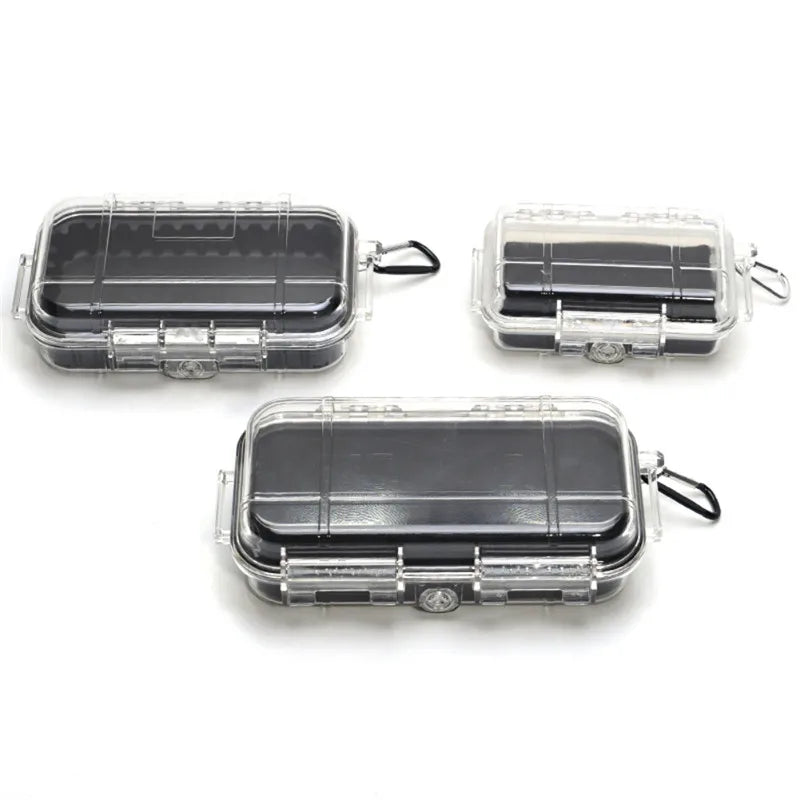 Waterproof Shockproof Camping Storage Box - ABS Plastic Safety Equipment Toolbox with Sealed Protection