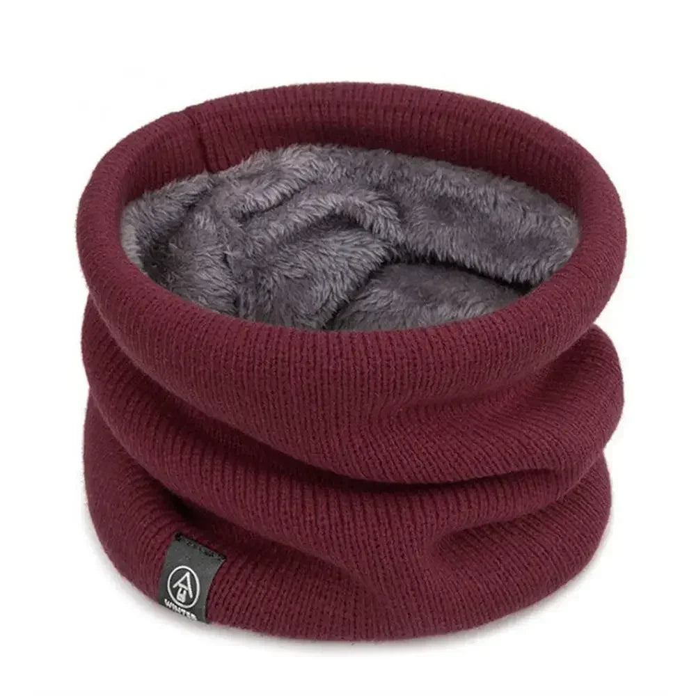 Winter Sports Neck Warmer - Soft Knitted Face Cover Scarf for Men & Women - Cold-Proof Thick Collar for Skating, Running & Hiking