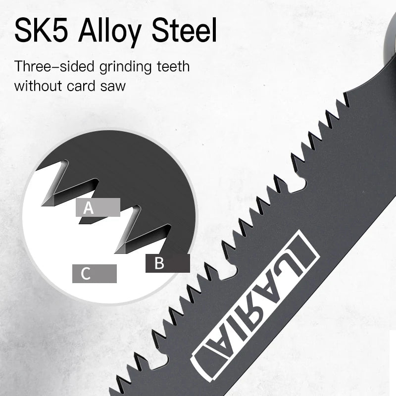 AIRAJ Professional Folding Saw - Multi-Function Woodworking Hacksaw for Camping, Gardening & Tree Cutting