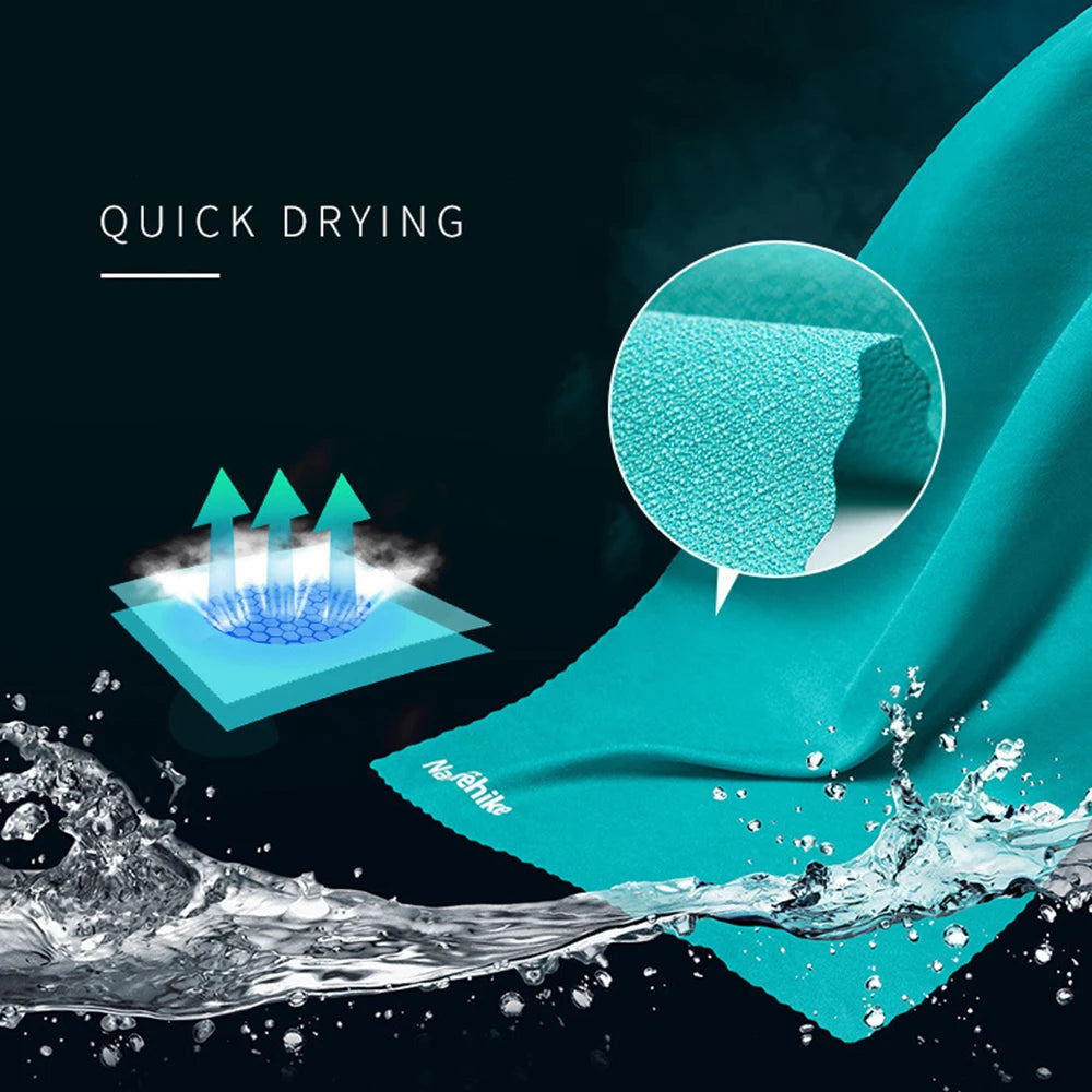 Quick-Dry Compact Travel Towel - Absorbent Breathable Bath Towel for Backpacking, Hiking, Swimming, Beach, Gym & Yoga