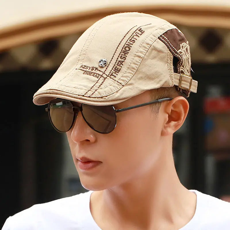 Sun Shade Newsboy Beret Cap - Leisure Style