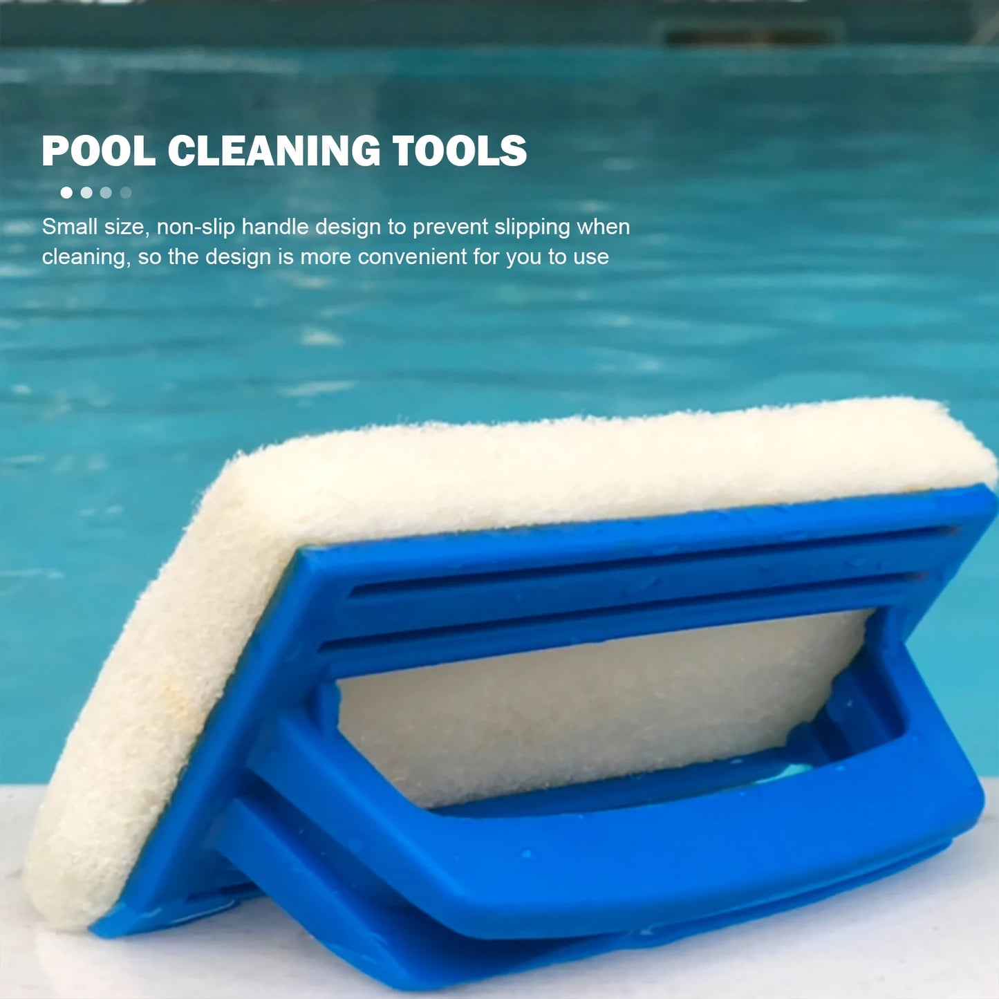 Swimming Pool Wall Cleaning Brush - Waterline Scrubber Sponge for Pools, Hot Springs, and Spa Tubs