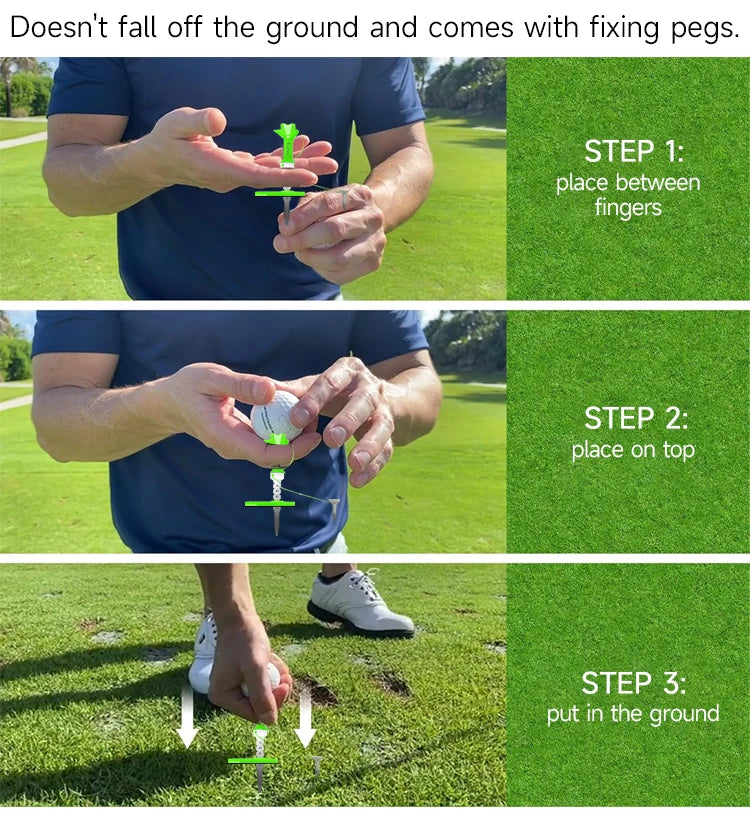 Magnetic Golf Tee Set - Adjustable Height Mother-Child Design | 1-4 Pieces Available | Multifunctional Guide Tees in 4 Color Options