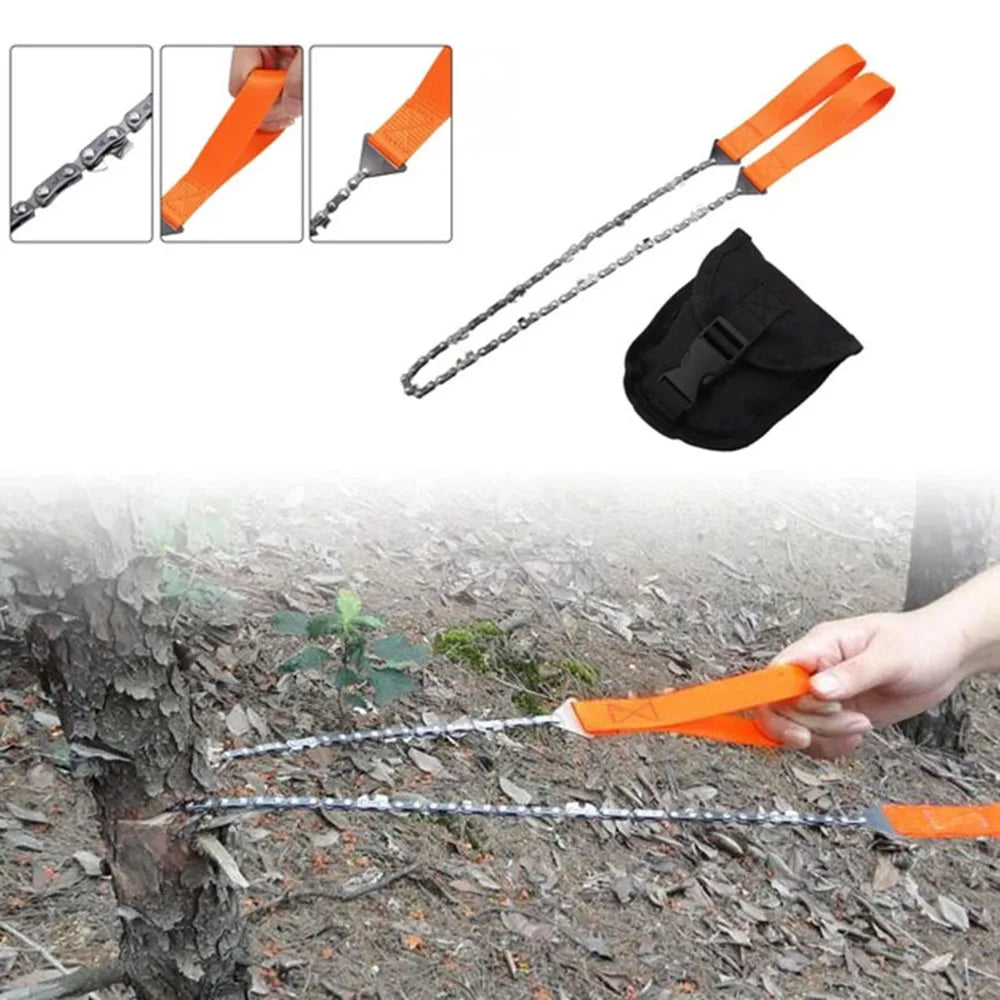 Pocket Chainsaw Rope Saw Hand Chain Saw for Tree Cutting Pocket Saw Chain Camping Saws Outdoor camping Equipment