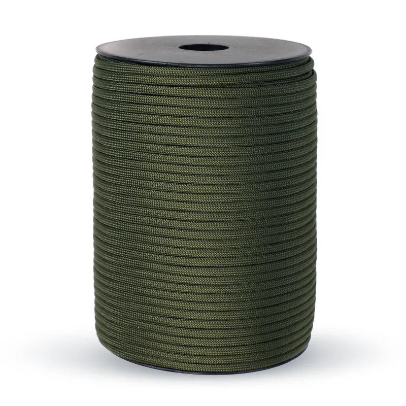 Military Grade 550 Paracord - 100M 9-Core 4mm Survival Rope for Outdoor, Camping, Umbrella & Tent Applications