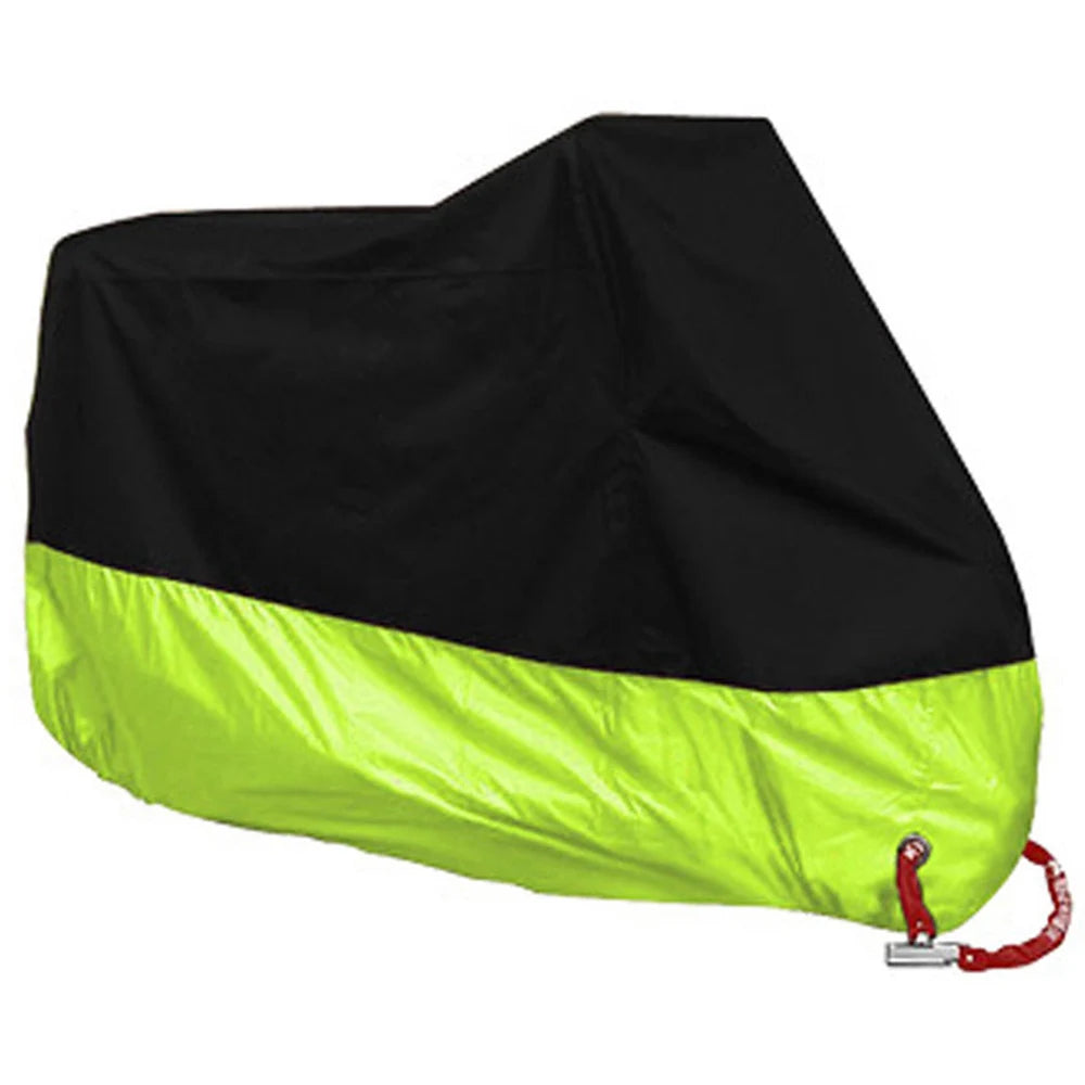 All-Season Waterproof Motorcycle Cover - UV Protection, Dustproof, Indoor/Outdoor for Motorbikes & Scooters