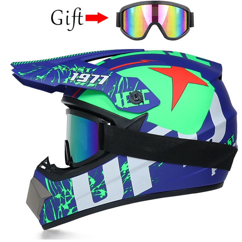 Children's Off-Road Motorcycle Helmet - Downhill AM DH Cross Bike Motocross Helmet