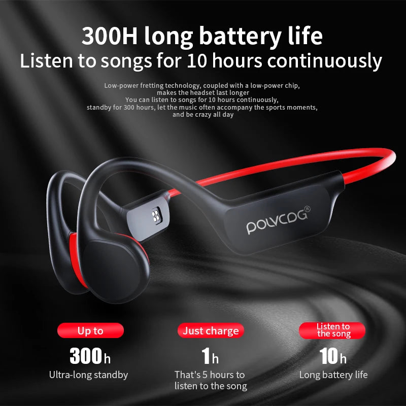 Waterproof Bone Conduction Swimming Headset - Bluetooth 5.3 Wireless Earphones with 32GB Storage, IPX8 Rating & Microphone for Exercise and Fitness