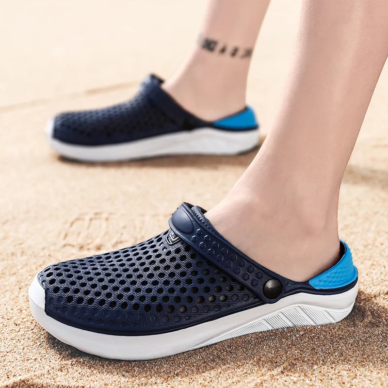 Waterproof Anti-Slip Beach Sandals - Unisex Thick Sole Flip Flops for Men & Women