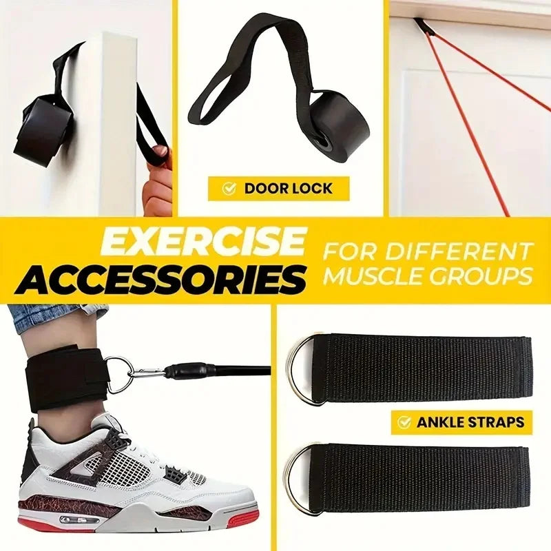 11pcs TPE Resistance Bands Set