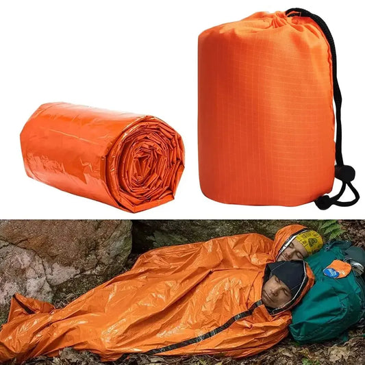 Ultra Waterproof Mylar Thermal Lightweight Survival Sleeping Bag for Camping & Hiking