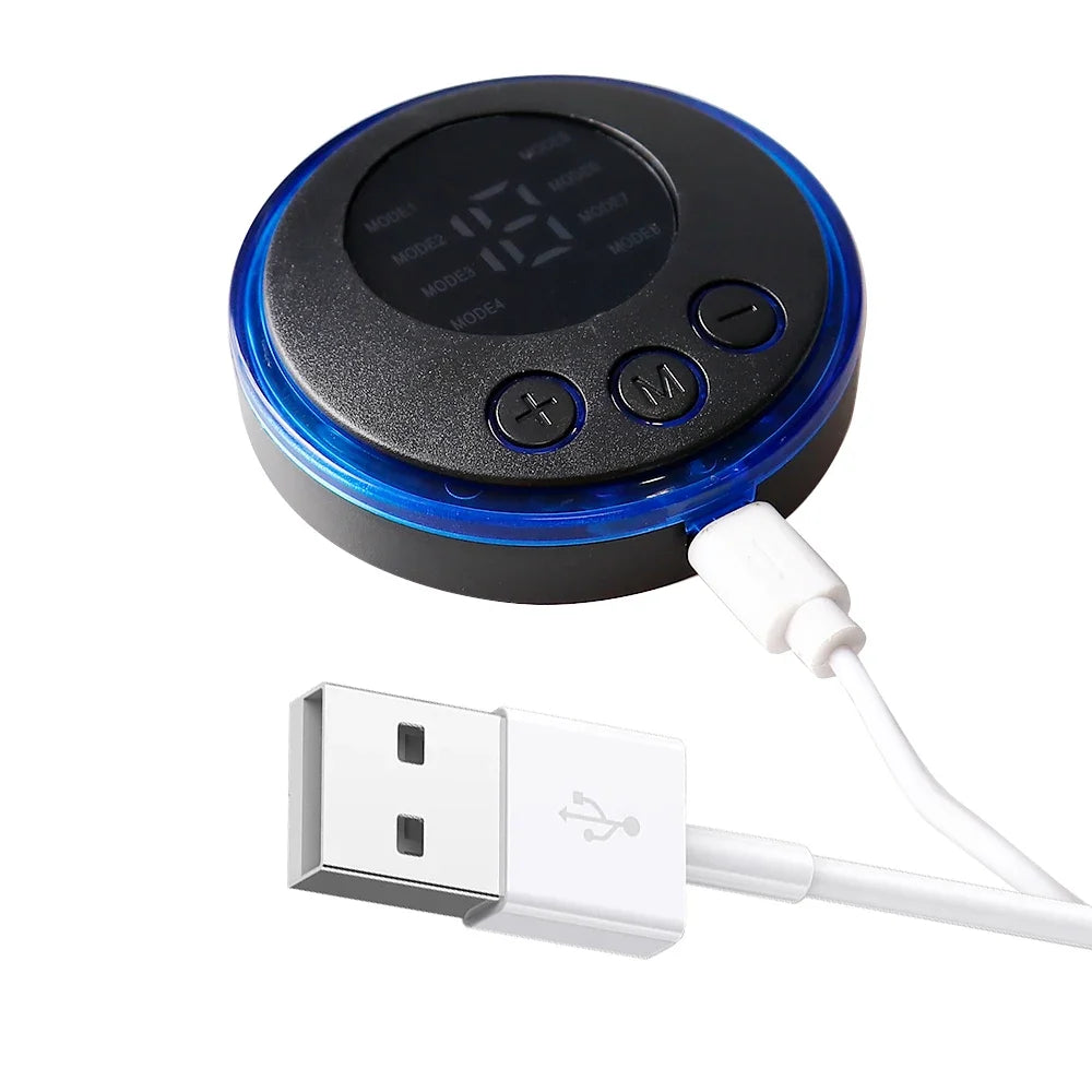 8 Modes EMS Wireless Muscle Stimulator - Professional Fitness Trainer for ABS Abdominal Electric Weight Loss Body Slimming - USB Charging