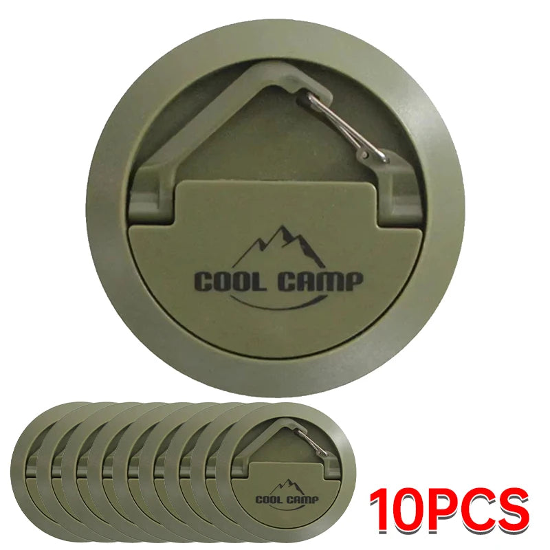 Multi-Purpose Magnetic Camping Hook - Portable Tent Ceiling Clamp with Suction Cup for Outdoor Rope & Lamp Storage