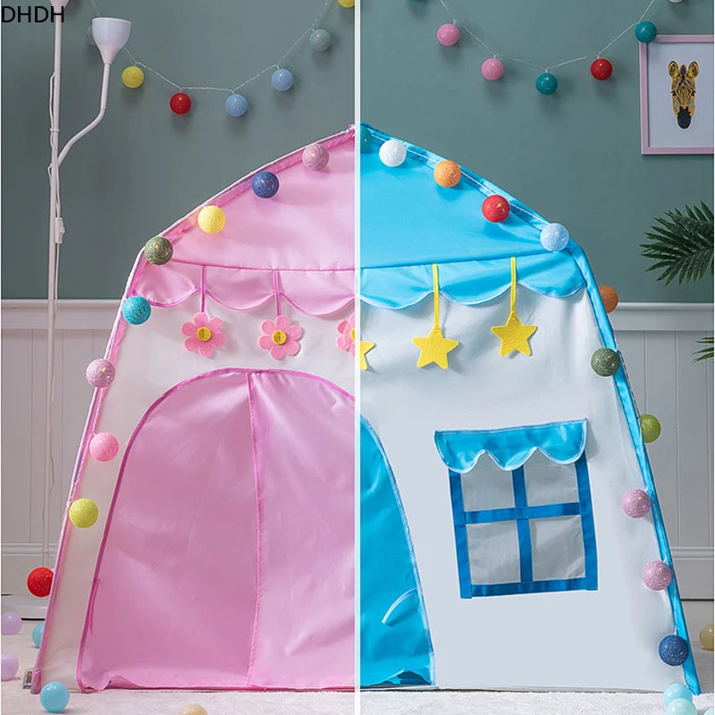Children's Tent - Indoor/Outdoor Games - Garden Tipi - Princess Castle - Folding Cubby - Toys - Tents - Enfant Room House Teepee Playhouse