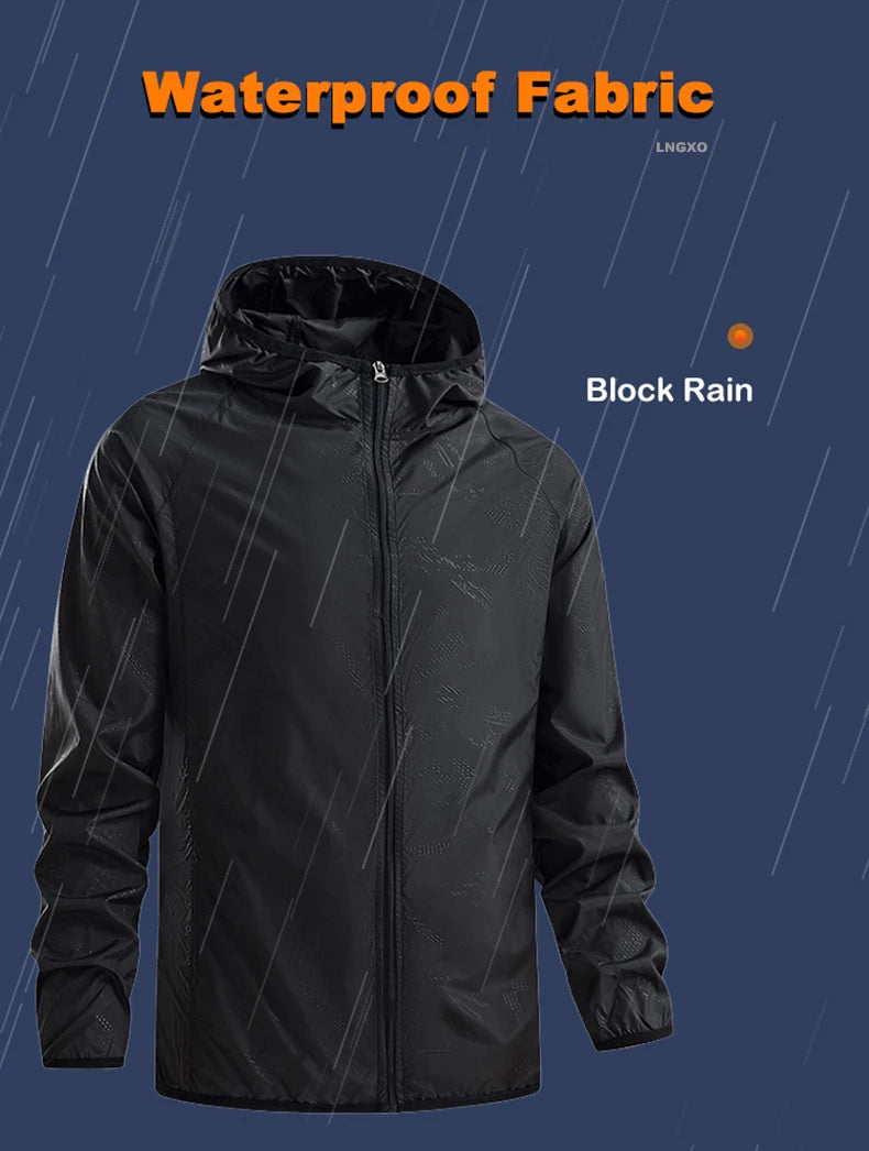 Unisex Waterproof Hiking Jacket - Sun Protection Windbreaker for Outdoor Camping & Climbing