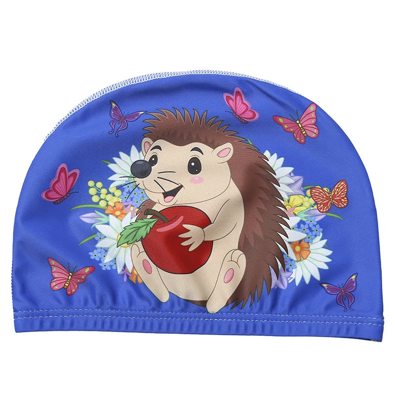 Professional Cartoon Swimming Cap for Kids