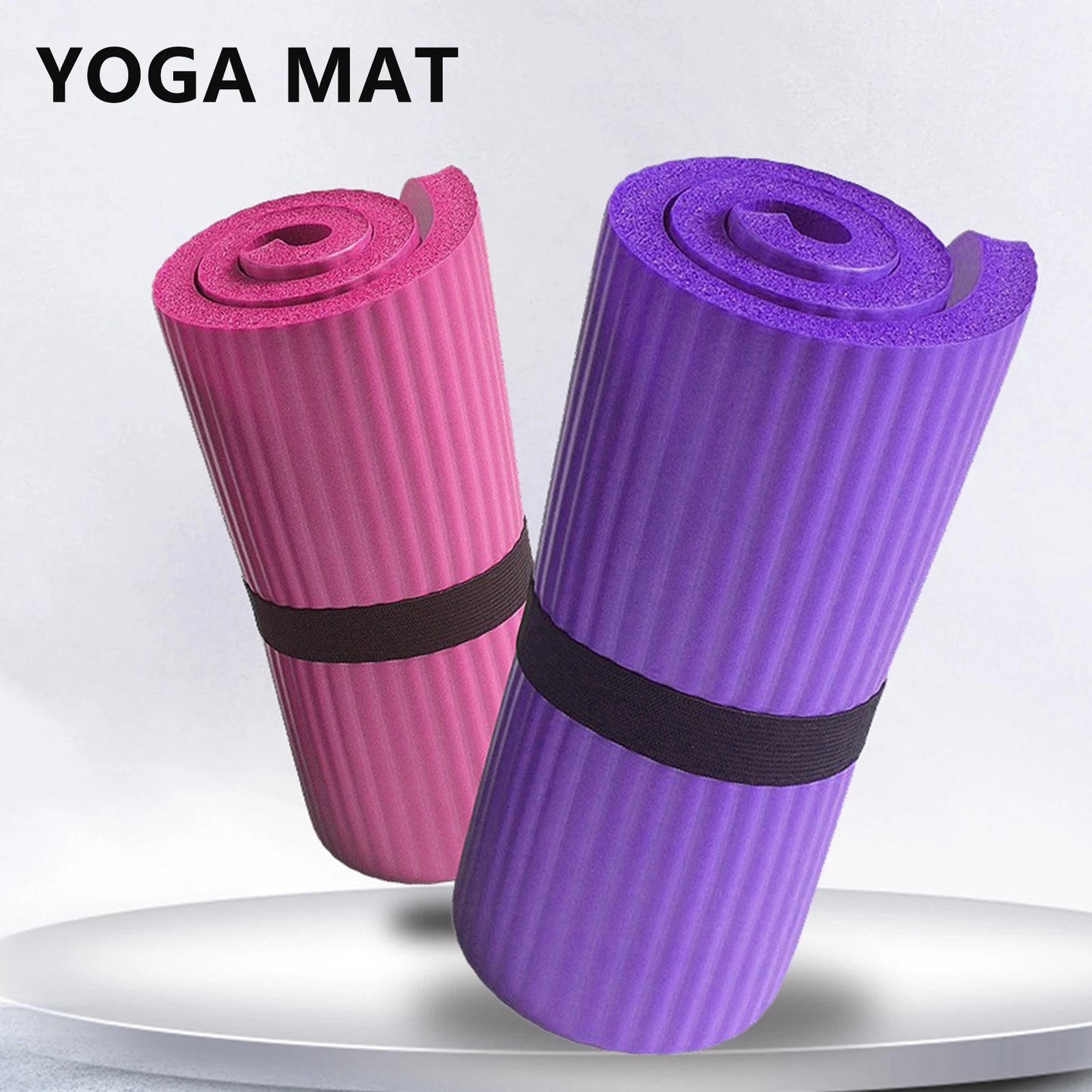 Mini Premium Yoga Mat Shock Absorption Soft Pilates Exercise Mat for Home Yoga Pilates Stretching 60*25*1.5cm