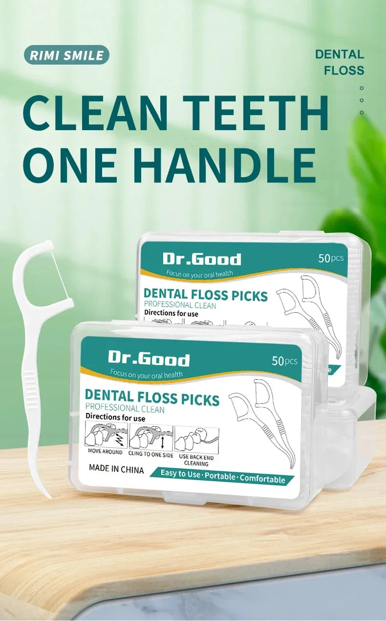 Dental Floss Picks - Oral Care Tools (50/150/300/600/1000 PCS Options)