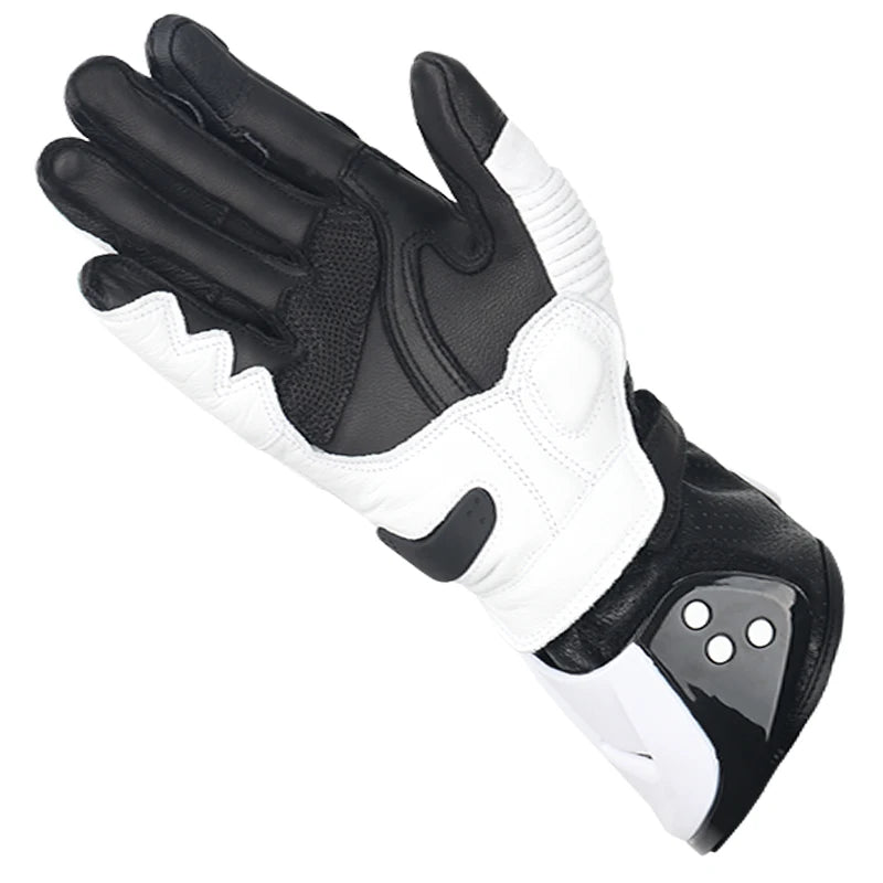 Two-X GP Pro Men's Motorcycle Racing Gloves - Long Leather Sports Protection with Touch Screen