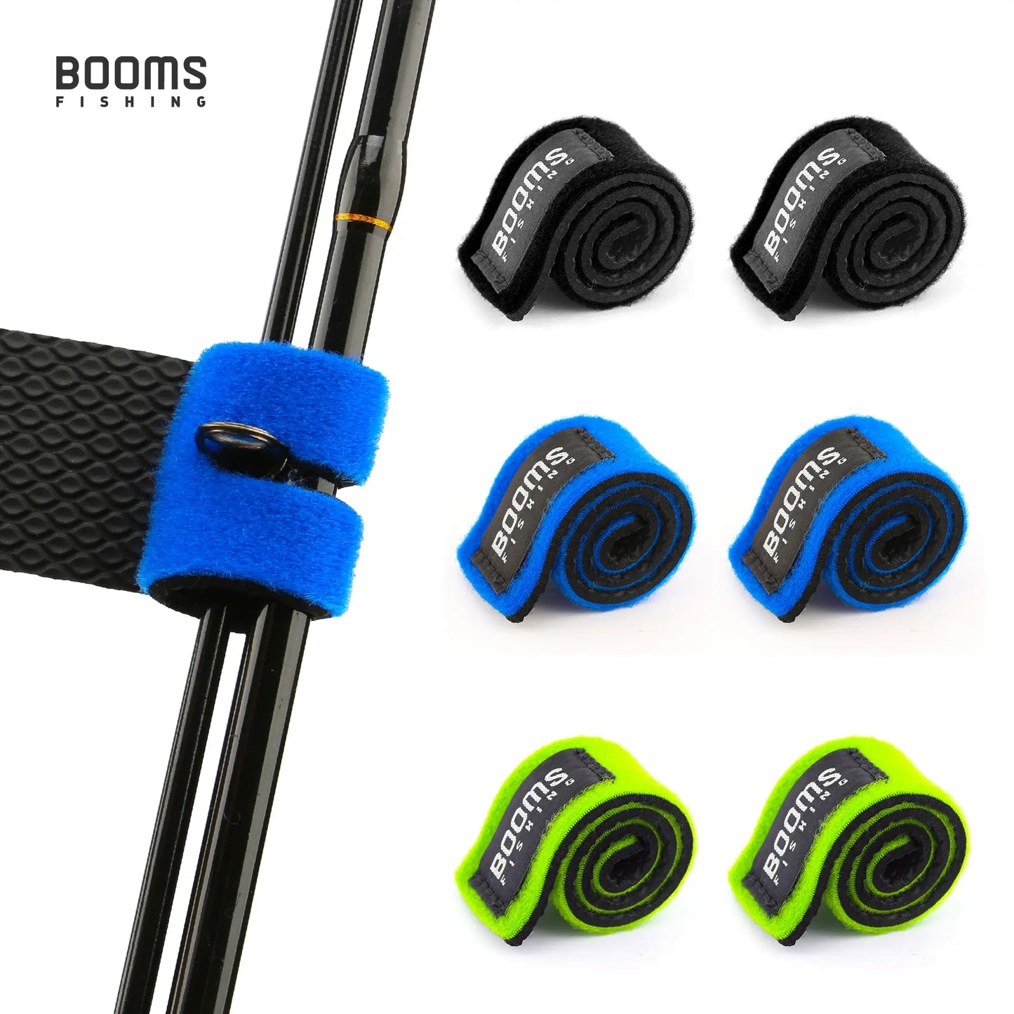 Booms Fishing RS3 Fishing Rod Holder Belt with Suspender Straps and Rod Tie Wraps - Complete Fishing Tackle Box Accessories Kit