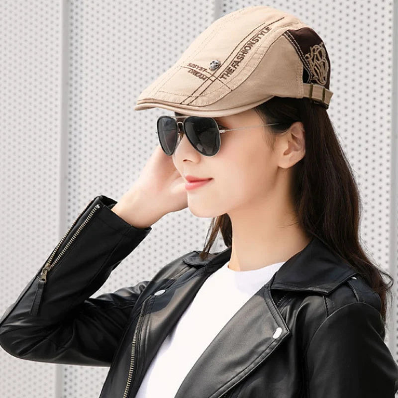 Sun Shade Newsboy Beret Cap - Leisure Style