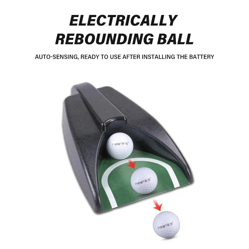 Golf Ball Return Putter Cup - Automatic Portable Training Device for Indoor/Outdoor Practice