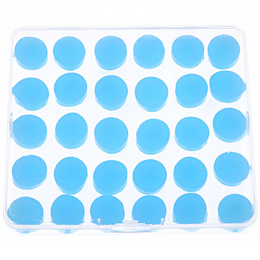 Flexible Silicone Earplugs Set - 30 Pack Reusable Noise Reduction Ear Plugs for Sleep, Swimming, Study & Travel
