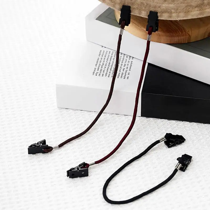 Wind-Proof Hat Clips - 2-Pack Outdoor Cap Retainer Lanyard Rope for Camping, Hiking & Travel Equipment