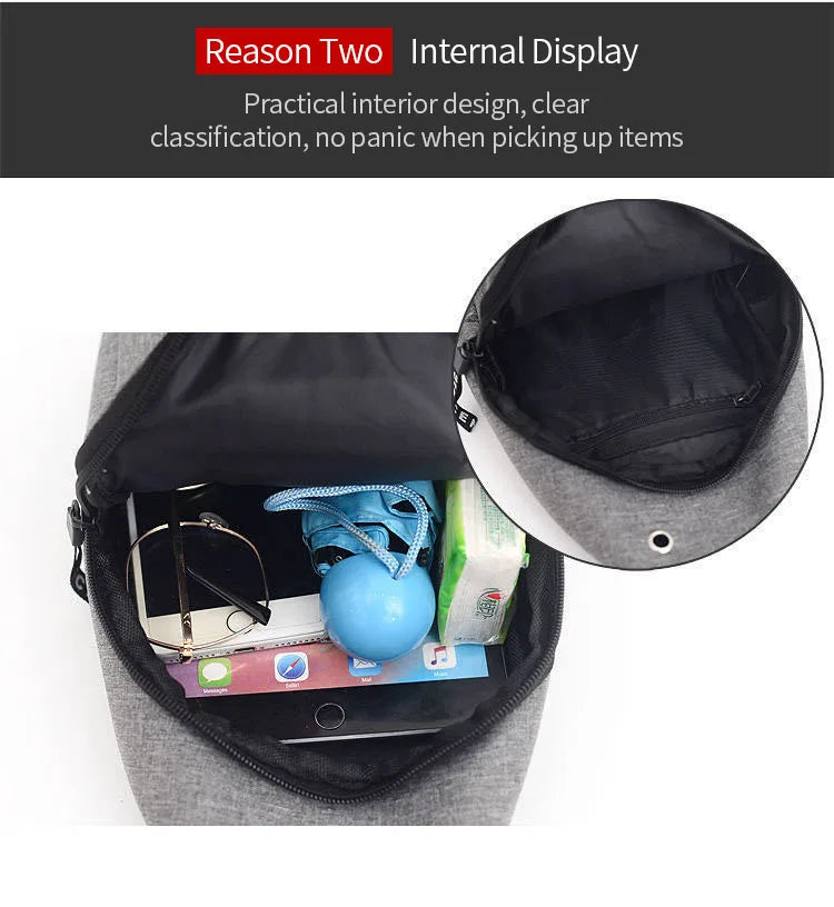 Large Capacity Waterproof Fanny Pack for Men - Adjustable Strap for Travel, Running, Hiking, and Cycling Adventures