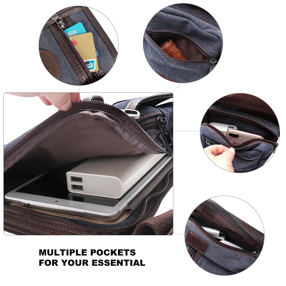 Large Capacity Canvas Nylon Drop Leg Waist Bag for Horse Riding - Portable Outdoor Equestrian Equipment